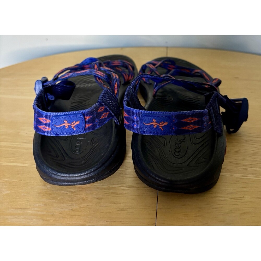 Chaco ZVOLV X2 Womens 9 40 EU Hiking Water Sandal Volcanic Blue Orange EUC - Picture 4 of 9